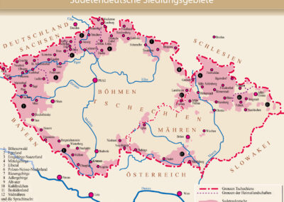 Sudetendeutsche Siedlungsgebiete